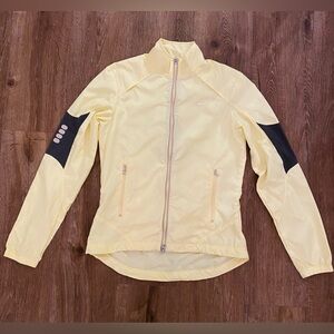 Nike Light Yellow Zipper Pocket Windbreaker Jacket
